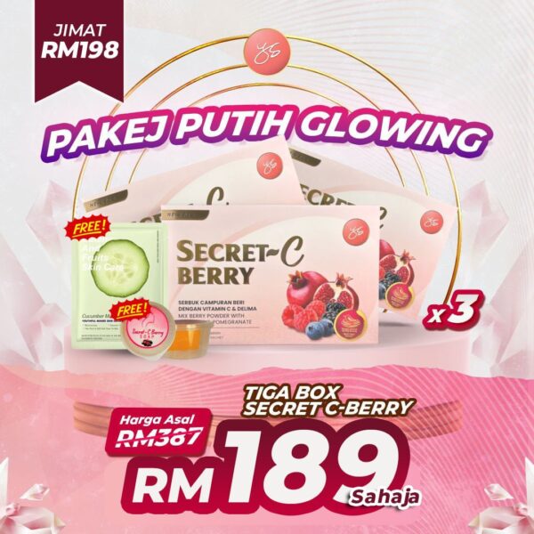 PAKEJ PUTIH GLOWING - 3 SCB